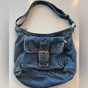 Y2K Women’s Denim Vintage 90s Crossbody Purse Pockets Shoulder Bag Adjustable